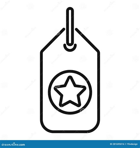 Brand Ambassador Tag Icon Outline Vector Social Media Stock Vector Illustration Of Marketing