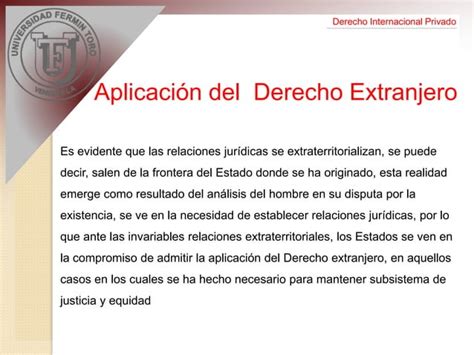 Aplicacion Derecho Extranjero PPT