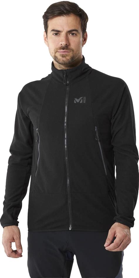 Millet K Light Grid Jkt M Black Walking Fleeces Snowleader