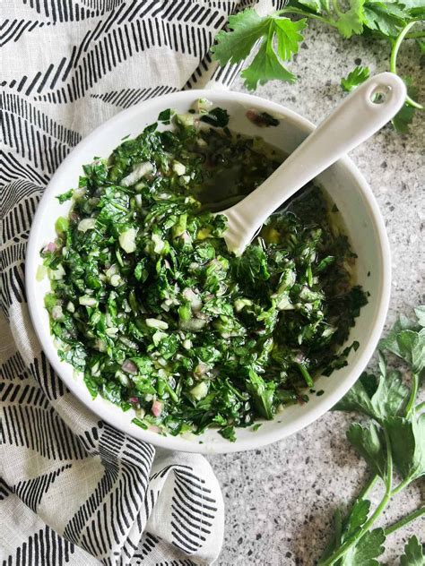 Cilantro Chimichurri Sauce - Big Delicious Life