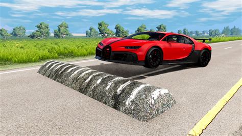 Super Cars Vs Speed Bump Speed Bump Crashes Beamng Drive Youtube