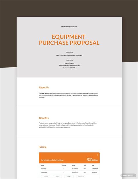 Land Purchase Proposal Template - Google Docs, Word, Apple Pages ...