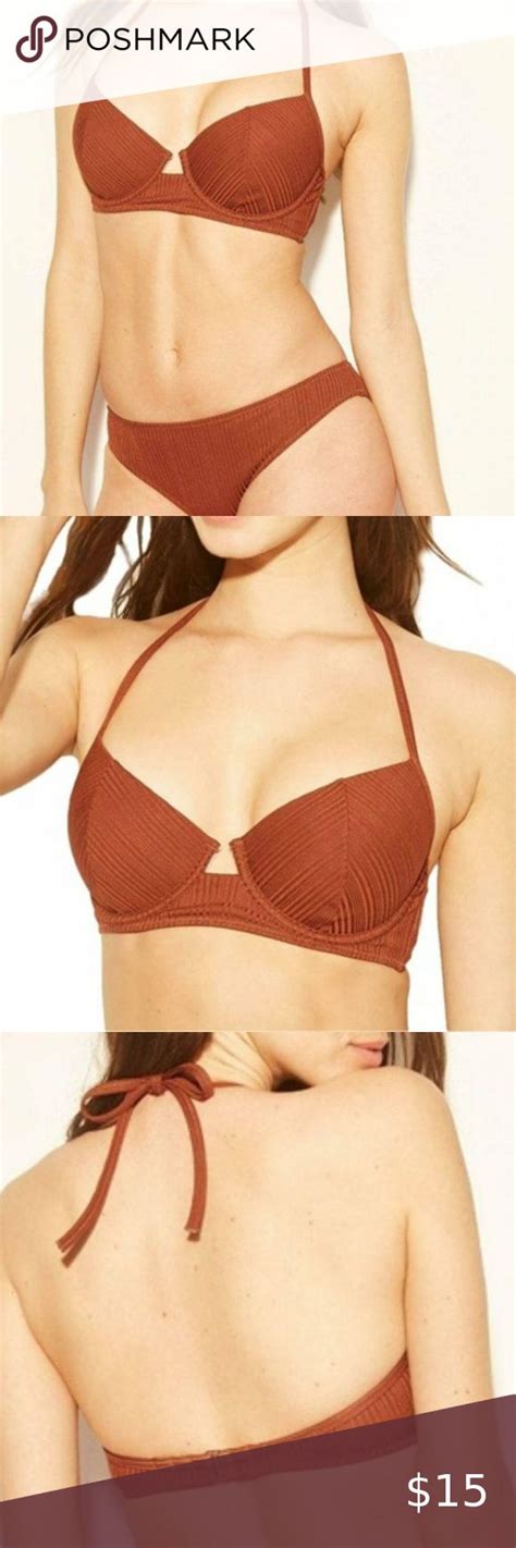 NWT Shade Shore Lift Rib Bikini 34DD Cinnamon NWT Shade Shore Lift