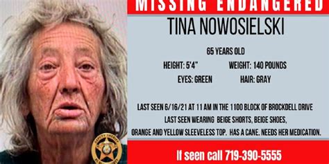 65 Year Old Woman Reported Missing Out Of El Paso County On Wednesday Was Found And Is Safe