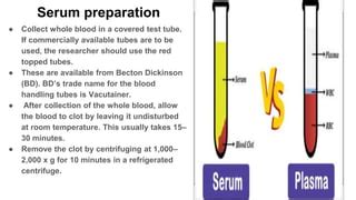 Preparation of serum and plasma .pptx