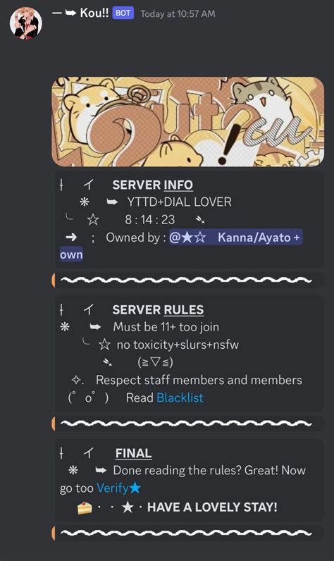 Server rules layout discord! in 2024 | Server name ideas discord, Discord server roles ideas ...