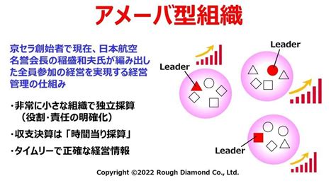 京セラ創業者 稲盛氏の「アメーバ経営」とは｜いなきみきや価値創造コンサルタントand感性クリエイター（株）ラフ・ダイアモンド💎代表取締役