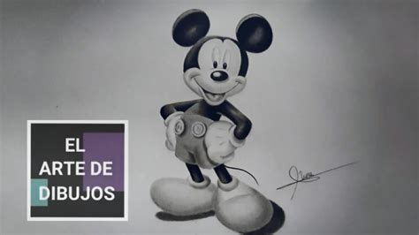 como dibujar y sombrear a lápiz un Mickey Mouse YouTube