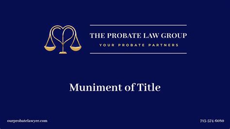 Muniment Of Title Probate Lawyer In Houston Youtube