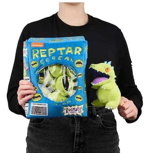 NickToons Rugrats Reptar Cereal Box 10 Interactive Plush Kidrobot NECA ...