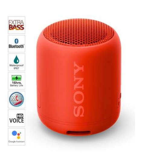 2021 Lowest Price Sony Srs Xb12 10 W Bluetooth Speaker Red Mono