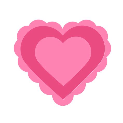 Free Pink Valentine Heart Clipart Template Edit Online And Download