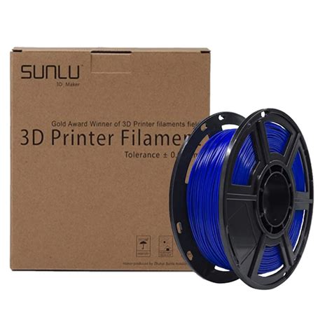 Filamento Pla Sunlu Fluorescente Azul Kg Mm