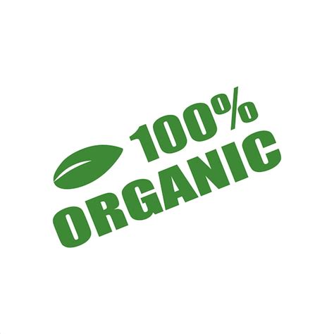 Premium Vector | A green logo with the word organic written in green.