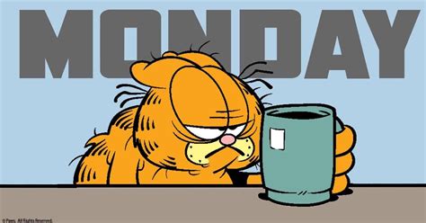 Monday | Drawing meme, Cartoon quotes, Garfield and odie