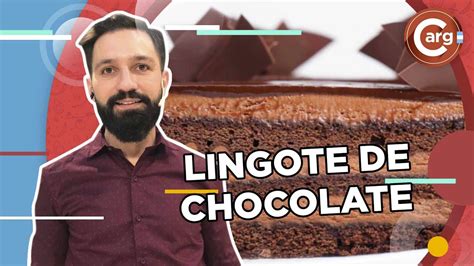 Receta De Postre Lingote De Chocolate Youtube