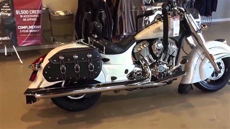 2016 White Indian Chief Classic-Indian Motorcycle - YouTube