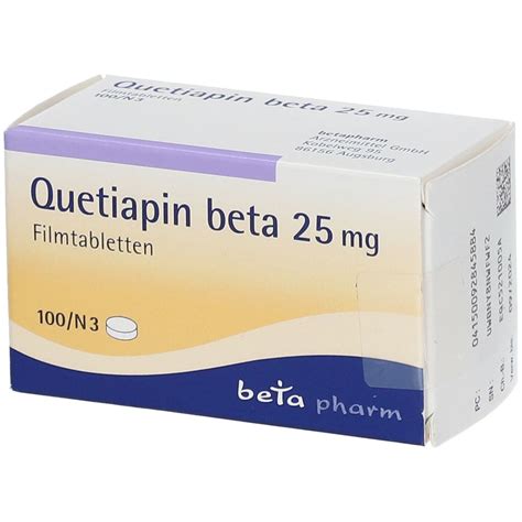 Quetiapin Beta Mg Filmtabletten St Mit Dem E Rezept Kaufen