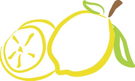 Lemon line art 21495108 PNG