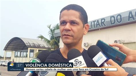 Homem é preso por cortar cabelo da mulher faca no interior do Acre