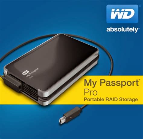 Wd Introduces My Passport Pro The First Portable Thunderbolt Powered Dual Drive Solution