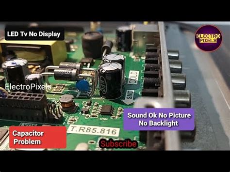 Inch Ibell Led Tv No Display And Backlight Ok Repairing Capacitor