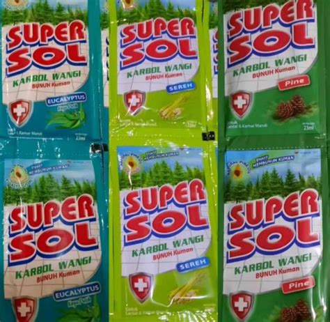 SUPERSOL SACHET 19 ML X 12 SACHET SUPERSOL KARBOL WANGI SUPERSOL