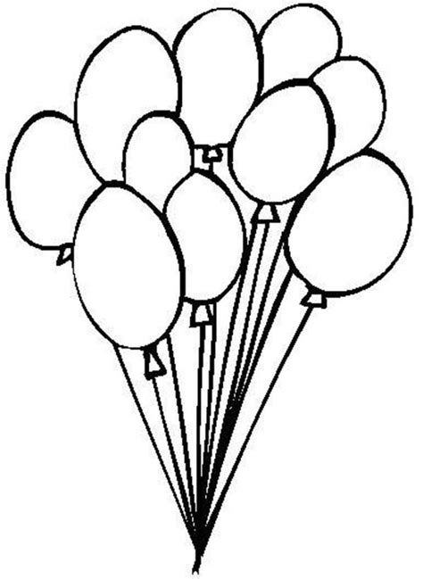 Ballonnen Printen Kleurplaten 8