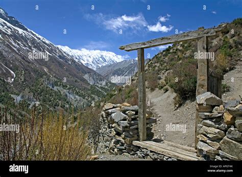 Door To Heaven On The Way To Tilicho Lake Annapurna Circuit Trek