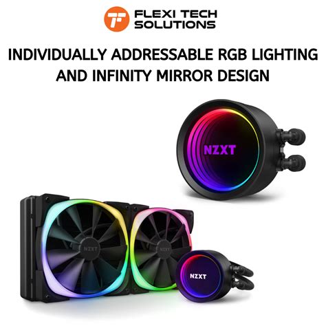 Nzxt Kraken X63 280mm Aio Liquid Cooler With Rgb Black White Compatible With Lga1700 Flexi Tech