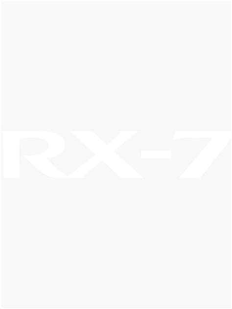 "Rx-7 Logo" Sticker for Sale by gjerapah | Redbubble