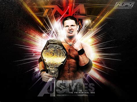 Aj Fortune Tna World Champ Aj Styles Sports Wrestling Hd Art Fortune