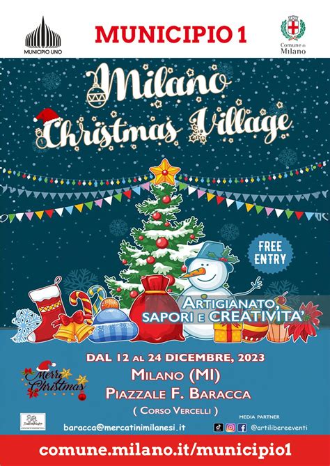 Milano Mercatino Di Natale Dal 12 Al 24 Dicembre Piazzale Baracca