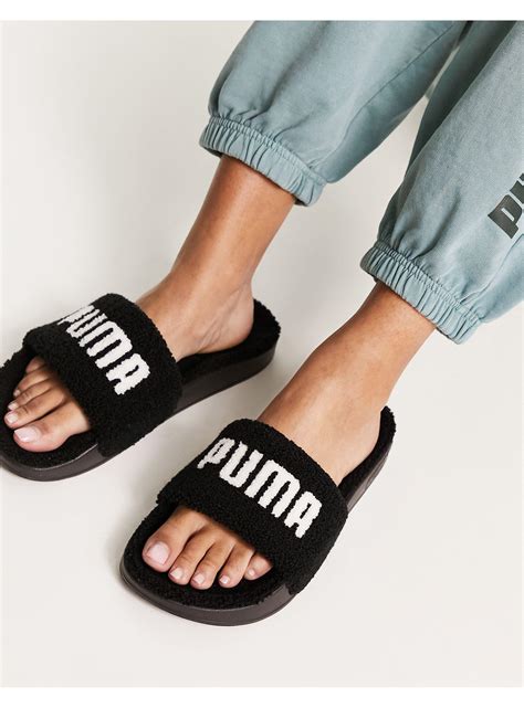 Puma Sherpa Leadcat Slides In Blue Lyst