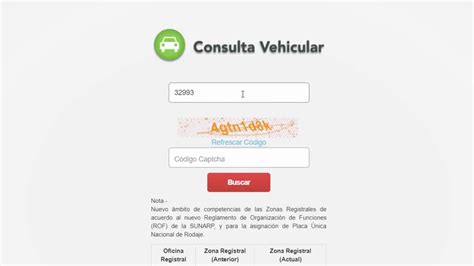 COMO HACER UNA CONSULTA VEHICULAR EN LA SUNARP 2017 Y SABER SI TENGO