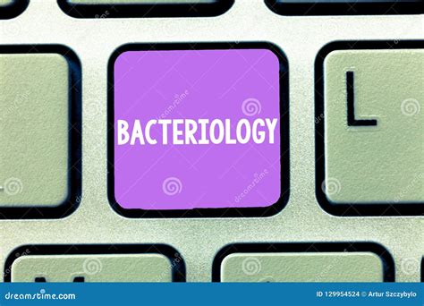 Bacteriolog A Del Texto De La Escritura De La Palabra Concepto Del