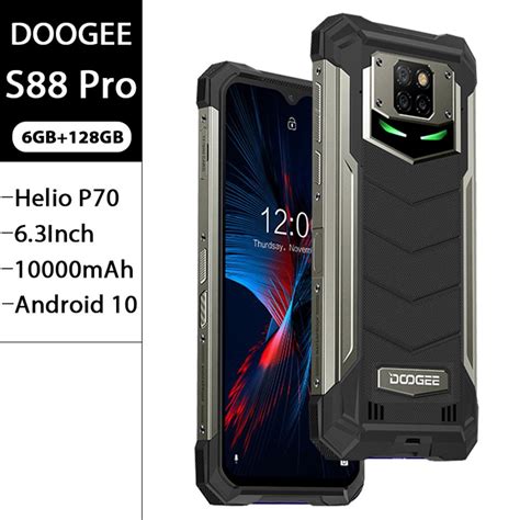 Buy DOOGEE IP68 IP69K S88 Pro Rugged Phone 10000mAh Battery LED Light