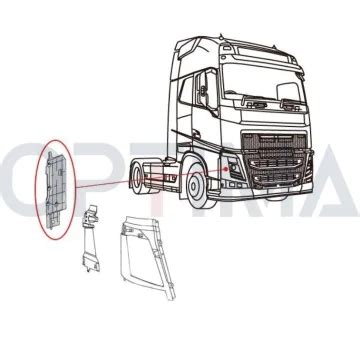 LISTWA OBUDOWY REFLEKTORA PRAWA VOLVO FH4