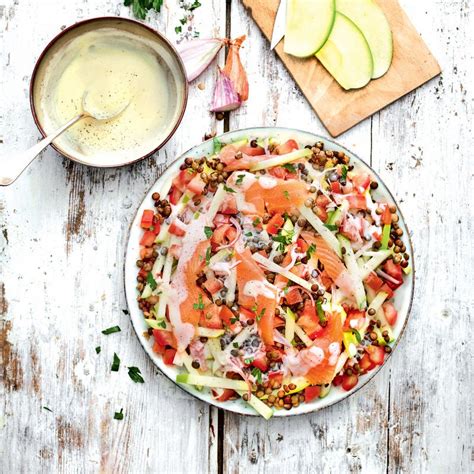 Salade De Lentilles Au Saumon Repas Faciles Ww France