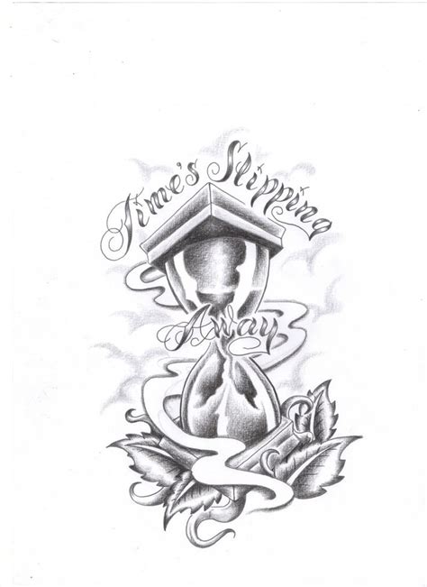 Hourglass Time Tattoo Designs Sketch Coloring Page Time Tattoos