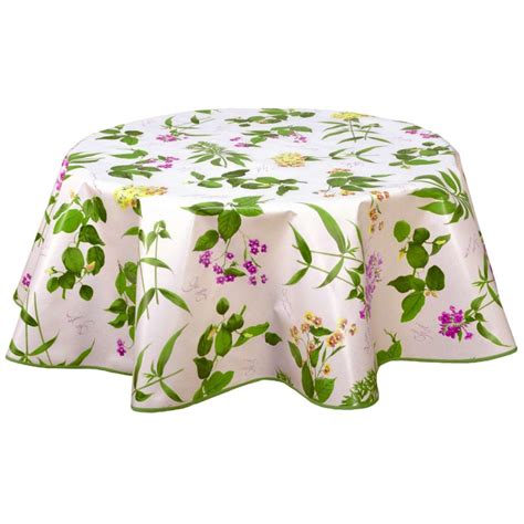 Nappe Botanique Fuchsia Toile Cir E Diam Cm Explosion Florale