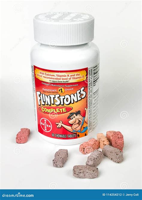 Flintstones Complete Children`s Vitamins Editorial Photography - Image of growth, chewable ...