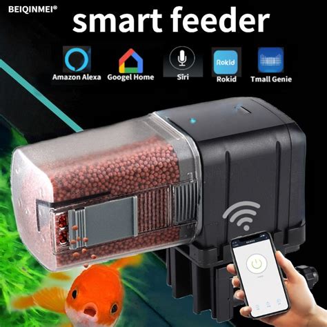 Comedero Automático para Peces Alimentador Wi Fi para acuarios