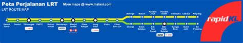 Lrt Ampang Line Map