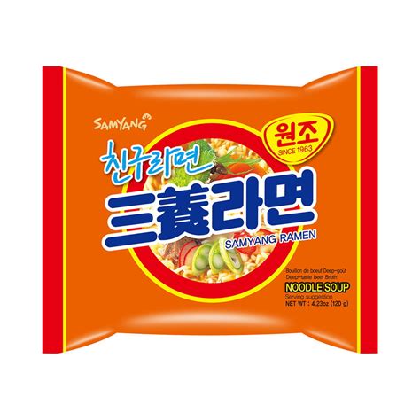 Caixa De Lamen Coreano Sabor Carne Vegetais Picante Samyang Ramyun