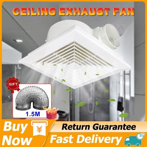 8 Inch Exhaust Fan Ceiling Mute Large Suction Louver Ventilation