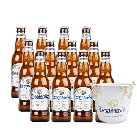 Hoegaarden White Beer 330ml Bottle X12 With FREE Hoegaarden Bucket