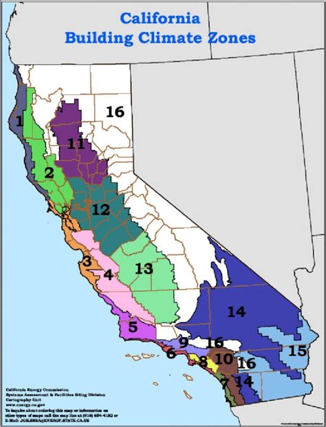 California Climate Zones Map - Klipy - Florida Building Code Climate ...