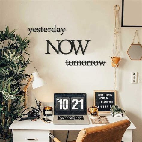 Yesterday Now Tomorrow Metal Sign Metal Wall Decor Wall Etsy Canada