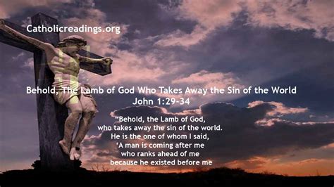 Lamb Of God Who Takes Away The Sin Of The World John Bible